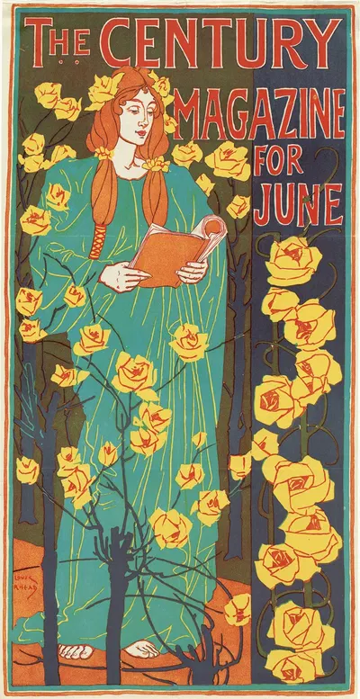 The century magazine for June by Louis Rhead, 1896 — digital art print download