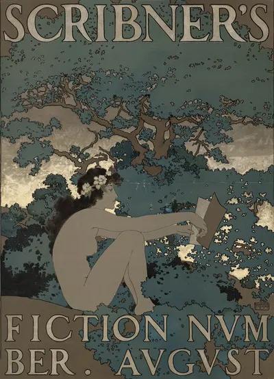 Scribner's fiction number. August by Максфилд Парриш, 1897 — digital art print download
