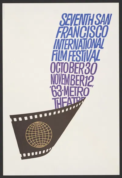 Seventh San Francisco International Film Festival. October 30 – November 12, '63 – Metro Theatre by Saul Bass, 1963 —…