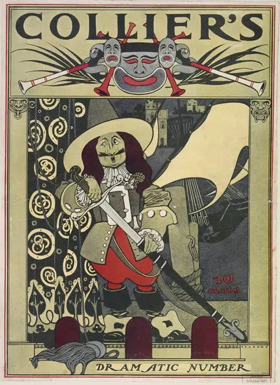 Collier's. Dramatic number by Уилл Брэдли, 1894-1896 — digital art print download