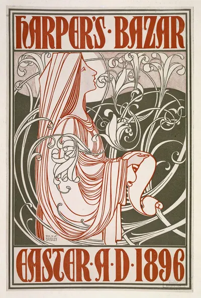 Harper's Bazar. Easter A. D. 1896. by Уилл Брэдли, 1896 — digital art print download