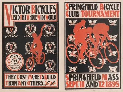 Springfield bicycle club tournament by Уилл Брэдли, 1895 — digital art print download
