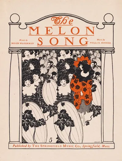 The melon song by Уилл Брэдли, 1890-1920 — digital art print download