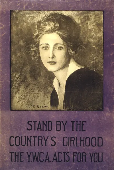 Stand by the country's girlhood–The Y.W.C.A. acts for you by Владислав Теодор Бенда, 1918 — digital art print download
