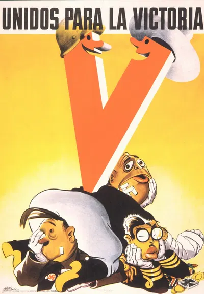 Unidos para la victoria by Antonio Arias Bernal, 1941 — digital art print download