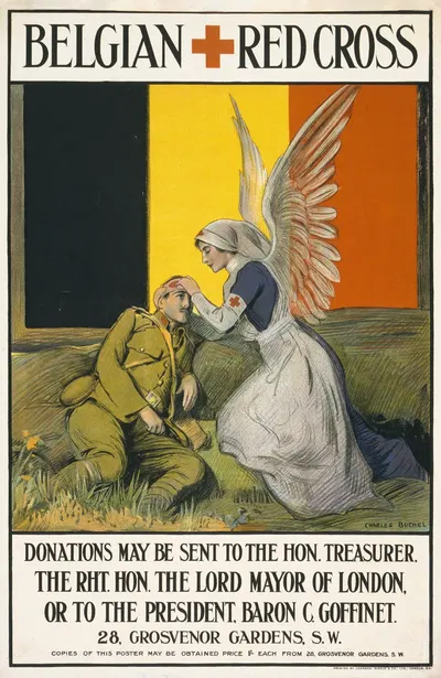 Belgian Red Cross by Шарль Бюхель, 1915 — digital art print download