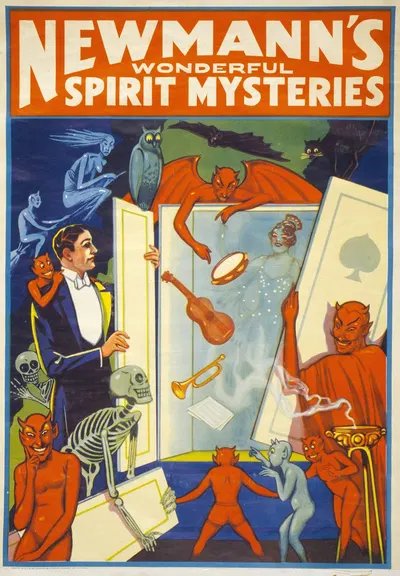 Newmann's wonderful spirit mysteries by Donaldson Lith. Co, 1911 — digital art print download