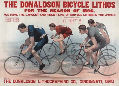 The Donaldson bicycle lithos for the season of 1896 by Donaldson Lith. Co, 1896 — digital art print download