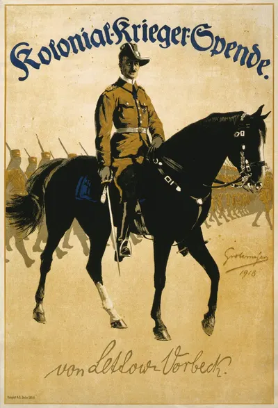 Kolonial-Krieger-Spende. Von Lettow-Vorbeck by Fritz Grotemeyer, 1918 — digital art print download