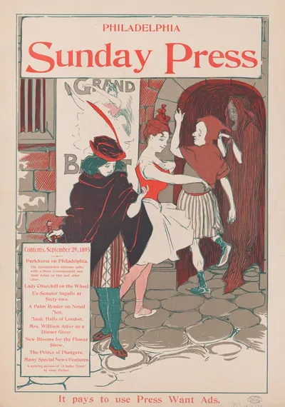 Parkhurst on Philadelphia by Джордж Рейтер Брилл, 1895 — digital art print download