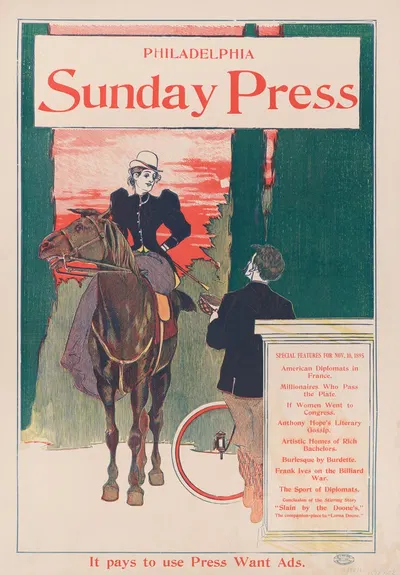 Sunday Press, Special features, Nov. 10, 1895 by Джордж Рейтер Брилл, 1895 — digital art print download