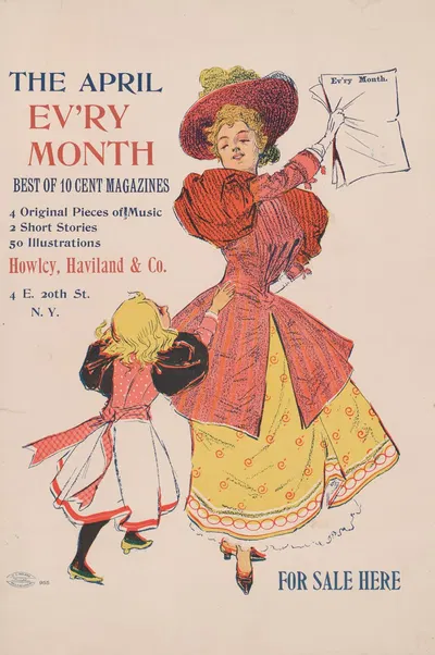 The April ev'ry month – best of 10 cent magazines … by Джордж Рейтер Брилл, 1890 — digital art print download