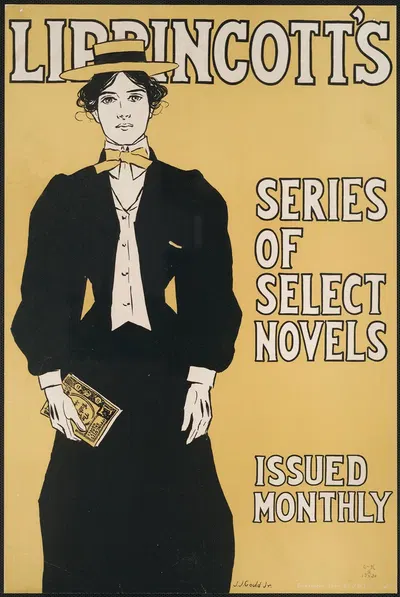 Lippincott's series of select novels, issued monthly by Joseph Gould, 1896 — digital art print download