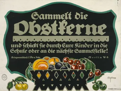 Sammelt die Obstkerne und schickt sie durch Eure Kinder in die Schule oder an die nächsten Sammelstelle! by Julius Gipkens,…