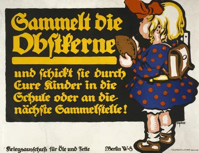 Sammelt die Obstkerne by Julius Gipkens, 1916 — digital art print download