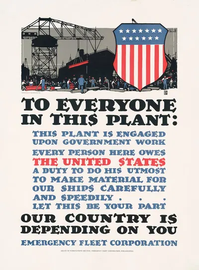 To everyone in this plant by L.N. Britton, 1917 — digital art print download