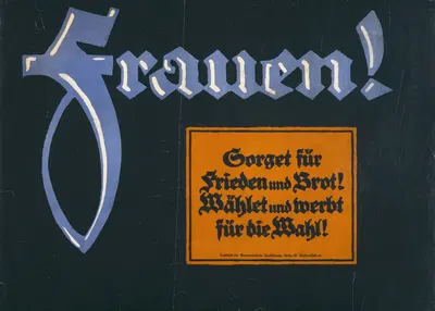 Frauen! by Lucian Bernhard, 1919 — digital art print download