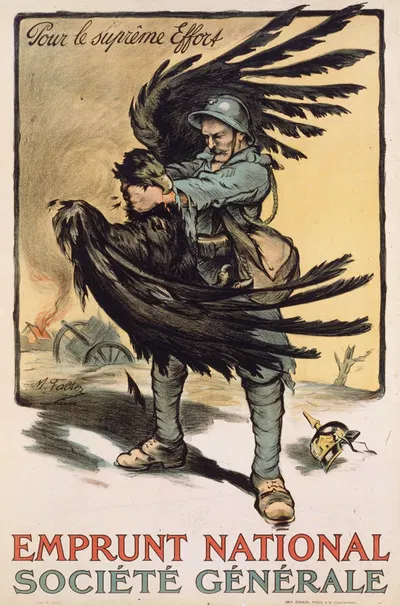 Emprunt National. Société Générale. Pour le suprême effort by Marcel Falter, 1918 — digital art print download