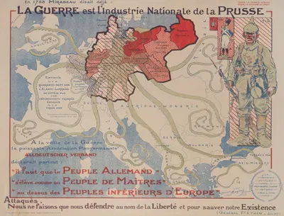 La guerre est l'industrie nationale de la Prusse by Морис Луи Анри Неймон, 1917 — digital art print download