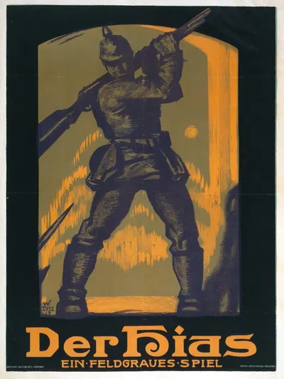 Der Hias, ein feldgraues Spiel by Walter Ditz, 1917 — digital art print download