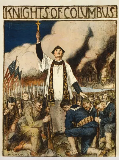 Knights of Columbus by William Balfour Ker, 1917 — digital art print download