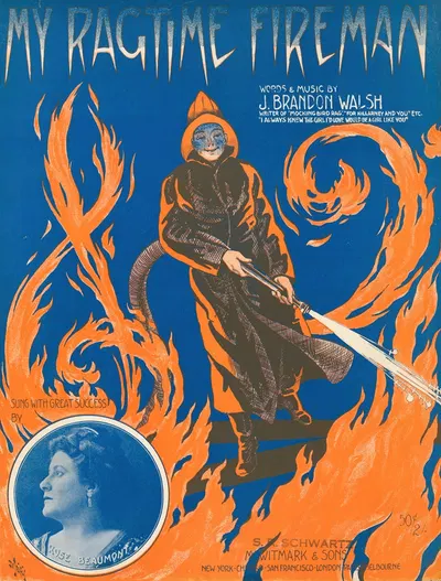 My ragtime fireman by André De Takacs, 1912 — digital art print download