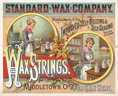 Standard wax company, wax strings by Кребс Лит. Ко — digital art print download