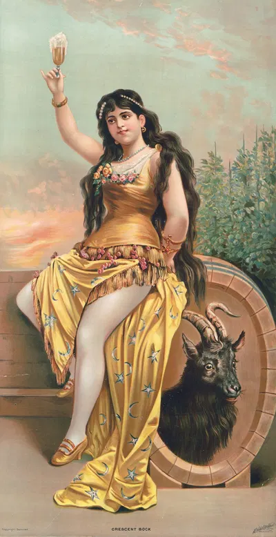 Crescent bock by Henry Jerome Schile, 1889 — digital art print download