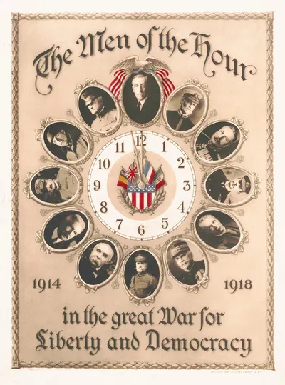 The men of the hour by J. Rabusen, 1919 — digital art print download