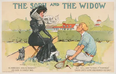 The soph and the widow by Р. П. Уорд, 1909 — digital art print download