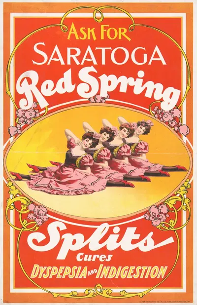 Ask for Saratoga red spring splits, cures dyspepsia and indigestion by U.S. Printing Co., 1900 — digital art print download