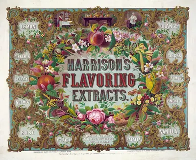 Harrison's flavoring extracts. Phila. by Alphonse Bigot, 1868 — digital art print download