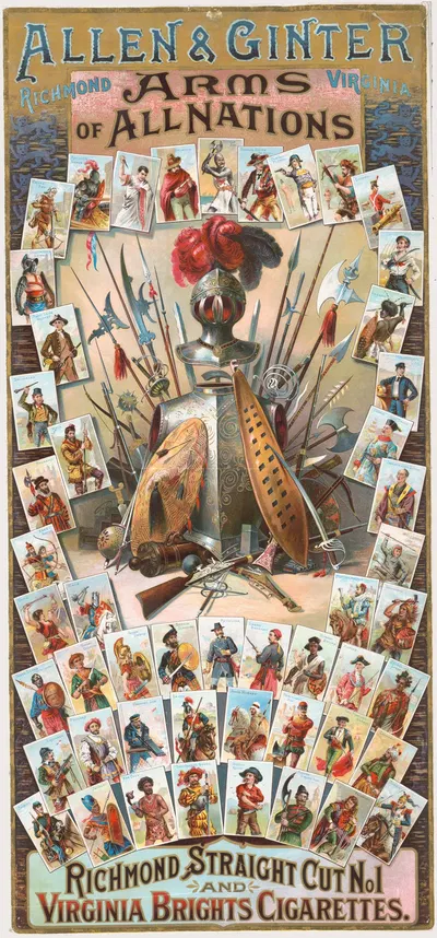 Allen & Ginter, arms of all nations, Richmond, Virginia by Geo. S. Harris & Sons, 1890 — digital art print download