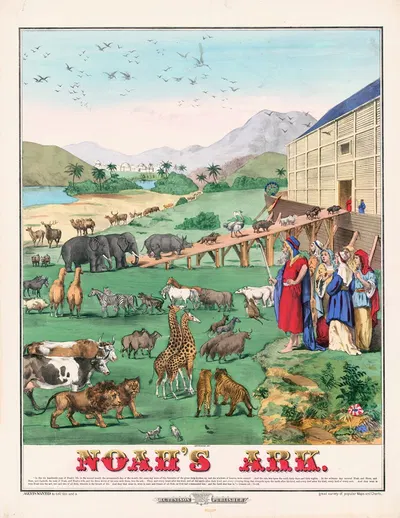 Noah's Ark by H. C. Tunison, 1899 — digital art print download