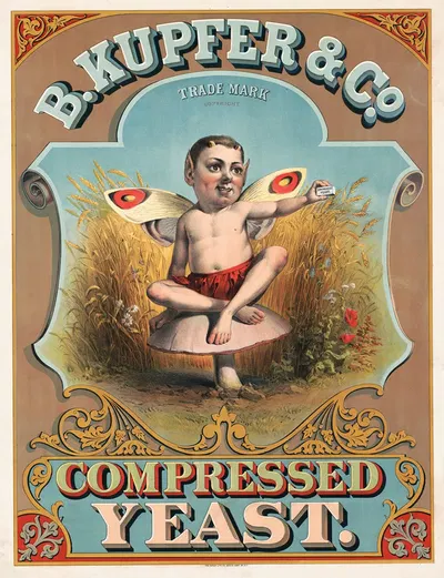 B. Kupfer & Co., compressed yeast by Hatch Lith. Co., 1877 — digital art print download