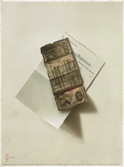 National currency by Джон Северинус Конвей, 1872 — digital art print download