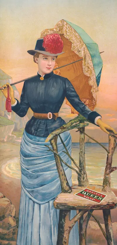 Oakley's queen soap by Julius Bien, c1885 — digital art print download