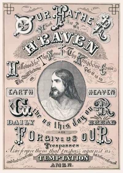 Our Father which art in Heaven by R.H. Rodda, 1874 — digital art print download