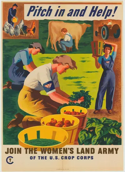 Pitch in and Help! by War Food Administration, 1944 — digital art print download
