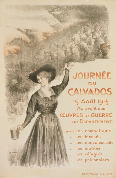Journée du Calvados. 15 aoôt 1915. Au profit des oeuvres de guerre du Département by Шарль-Люсьен Леандр, 1915 — digital…
