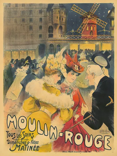 Moulin Rouge by E. Villefroy — digital art print download