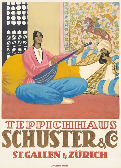 Teppich-Haus, Schuster and Co by Эмиль Кардина, 1924 — digital art print download