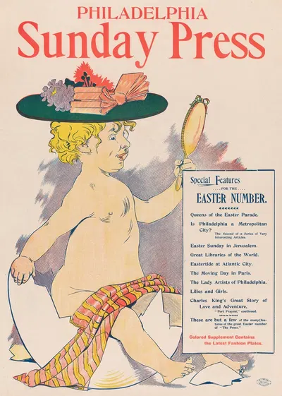 Philadelphia Sunday Press; Easter by Джордж Рейтер Брилл, 1896 — digital art print download