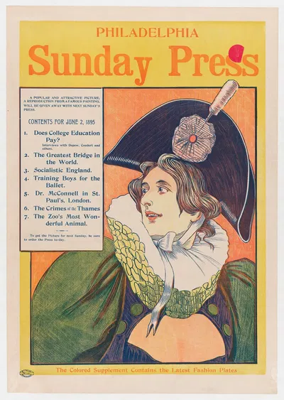 Philadelphia Sunday Press; June 2 by Джордж Рейтер Брилл, 1895 — digital art print download