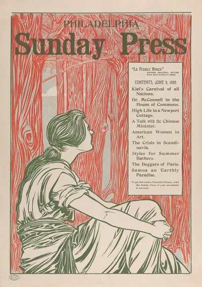 Philadelphia Sunday Press; June 9 by Джордж Рейтер Брилл, 1895 — digital art print download