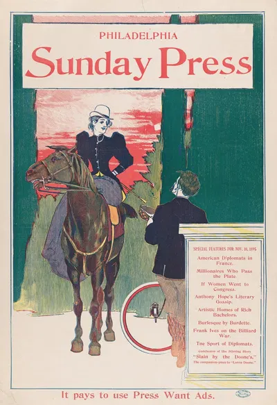 Philadelphia Sunday Press; November 10th by Джордж Рейтер Брилл, 1895 — digital art print download