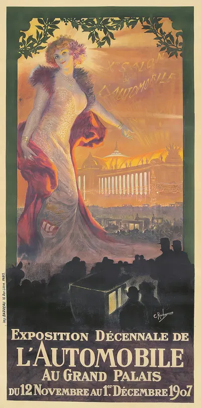 Exposition Décennale de l’Automobile by Жорж Антуан Рошегросс, 1907 — digital art print download