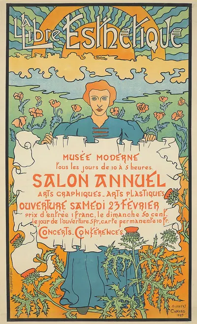 La Libre Esthétique by Ghisbert Combaz, 1895 — digital art print download