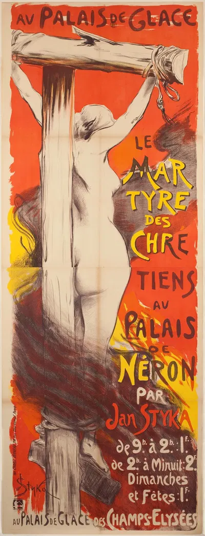 Le Mar Tyre Des Chre Tiens Au Palais De Neron Par Jan Styka by Jan Styka — digital art print download