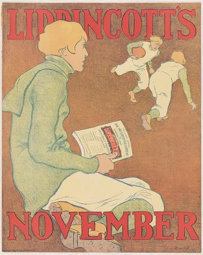 Lippincott's November by Joseph Gould, 1896 — digital art print download
